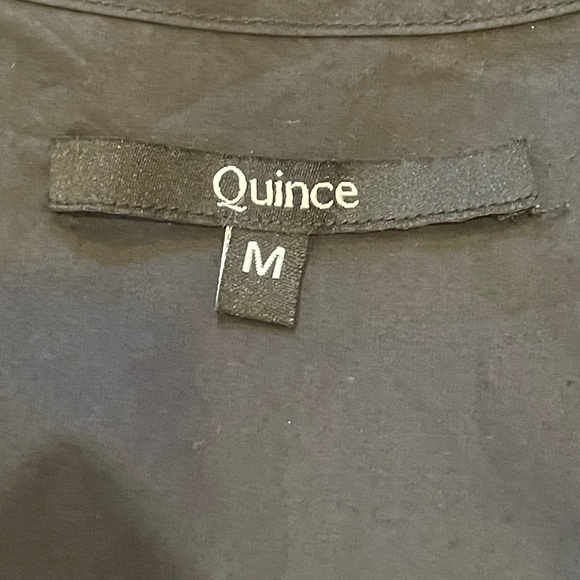 Quince 100% Organic Cotton Tiered Maxi Dress Black Preppy Cottage - Picture 8 of 8